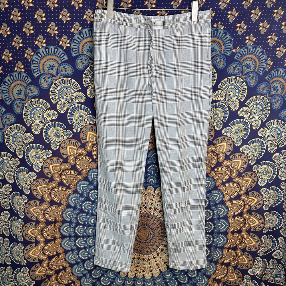 H&M grey plaid jogger pants